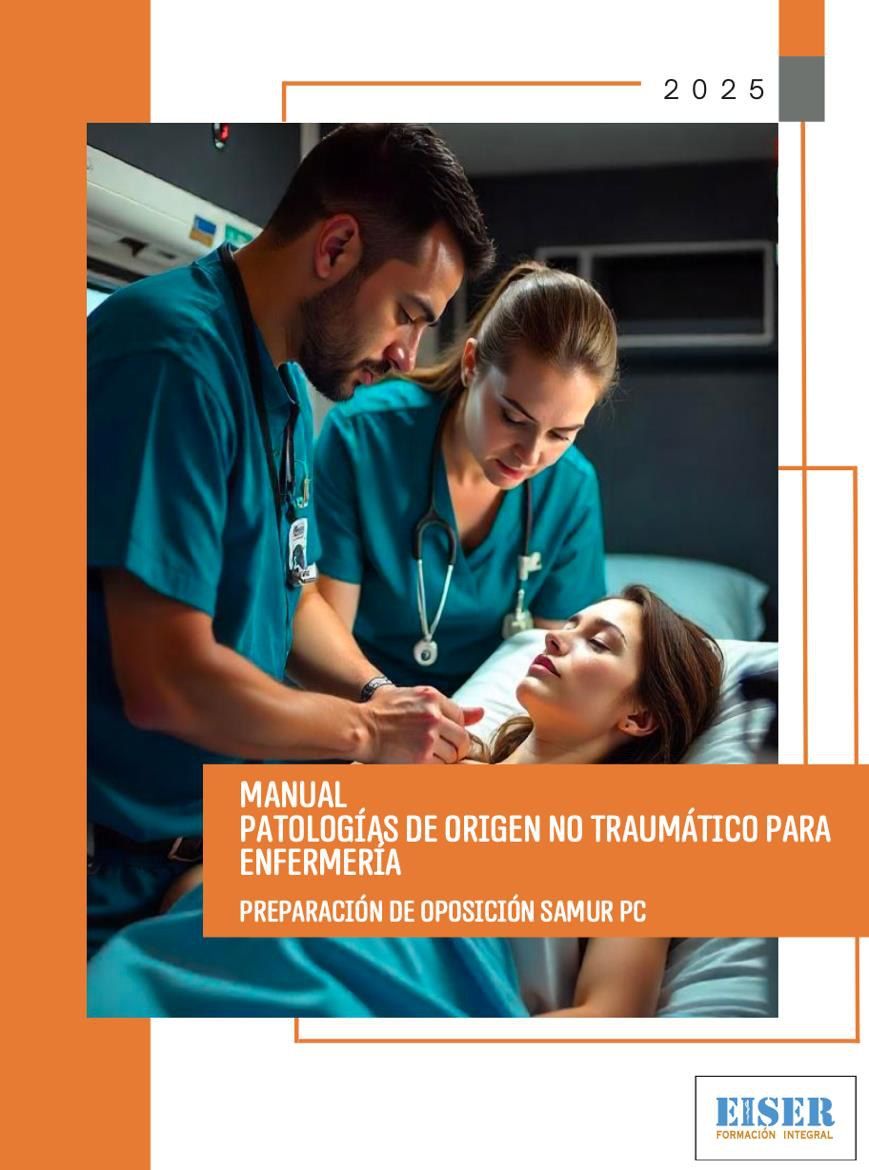 Portada del manual de Patologías de origen no traumático para Enfermería, editado por EISER para la oposición de Enfermería
