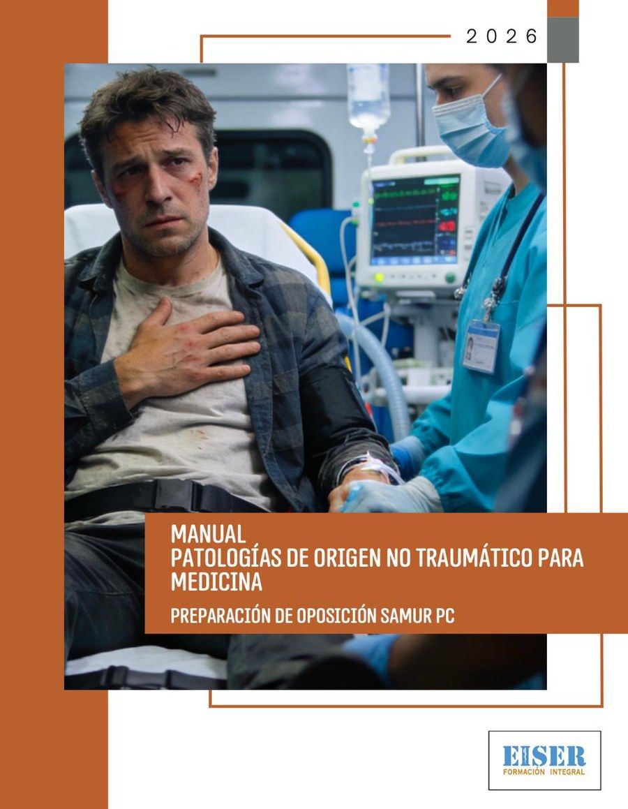 Portada del manual de Patologías de origen no traumático para Medicina, editado por EISER para la oposición de Medicina