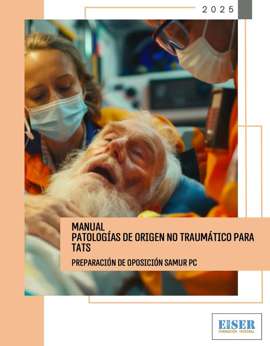Portada del manual de Patologías de origen no traumático para TATS, editado por EISER para la oposición de Técnicos en Emergencias Sanitarias